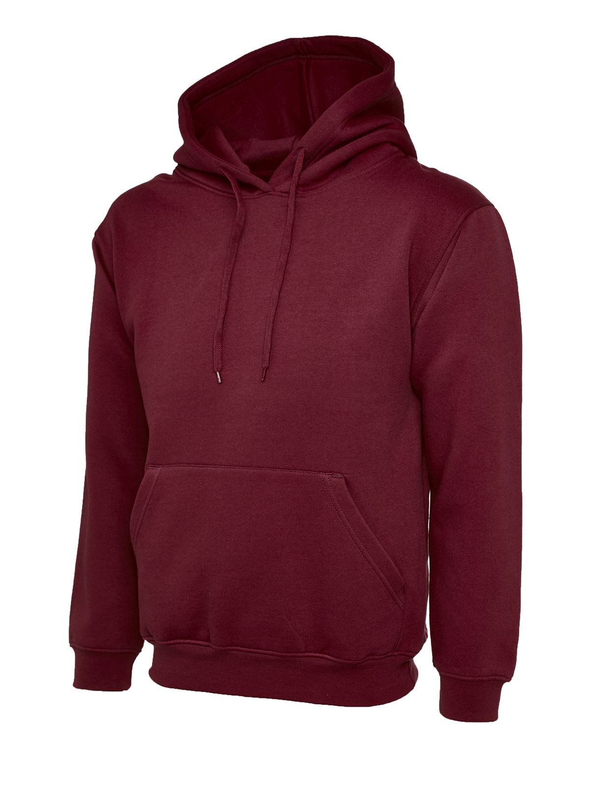Uneek Unisex Classic Hooded Sweatshirt - 50% Poly/Cotton - Maroon - 5XL