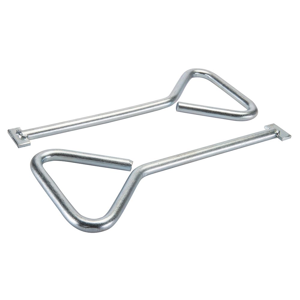 Silverline Zinc-Plated Steel Manhole Cover Keys 2pk, T-End, 320mm