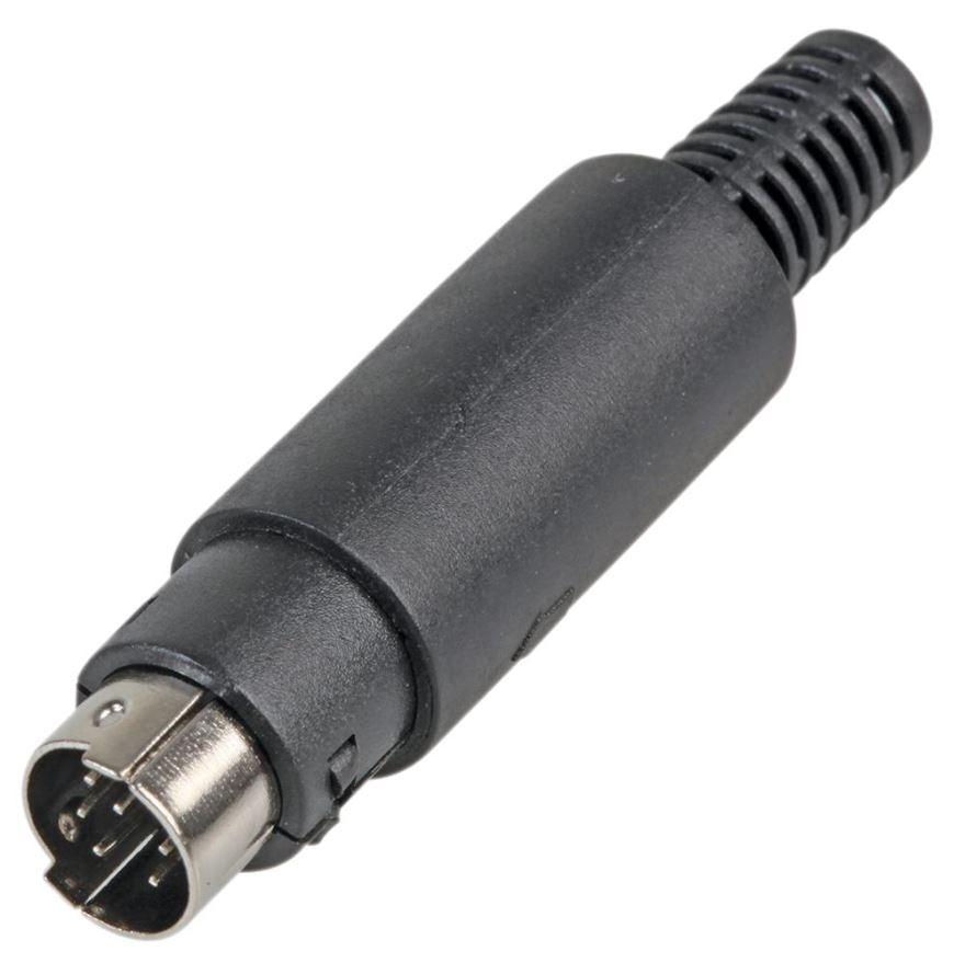 Pro Signal 8-pins Mini DIN Plug met soldeercontacten