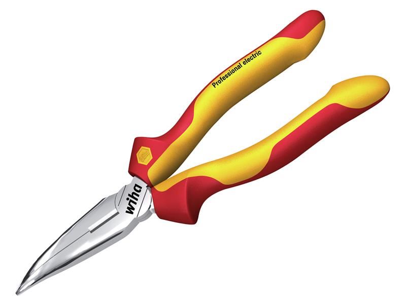 Wiha Professional Bent Needle Nose Pliers, 200mm
