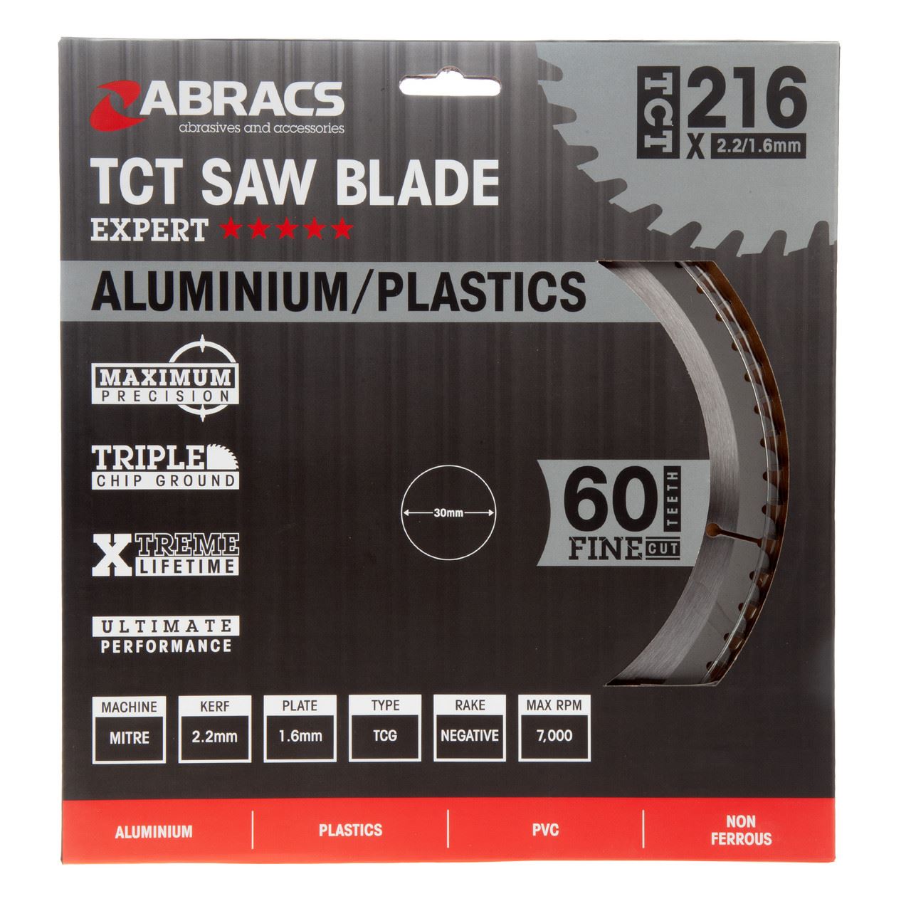 Abracs - Sceana Iolar TCT do Alúmanam, 216x30mm, 60T