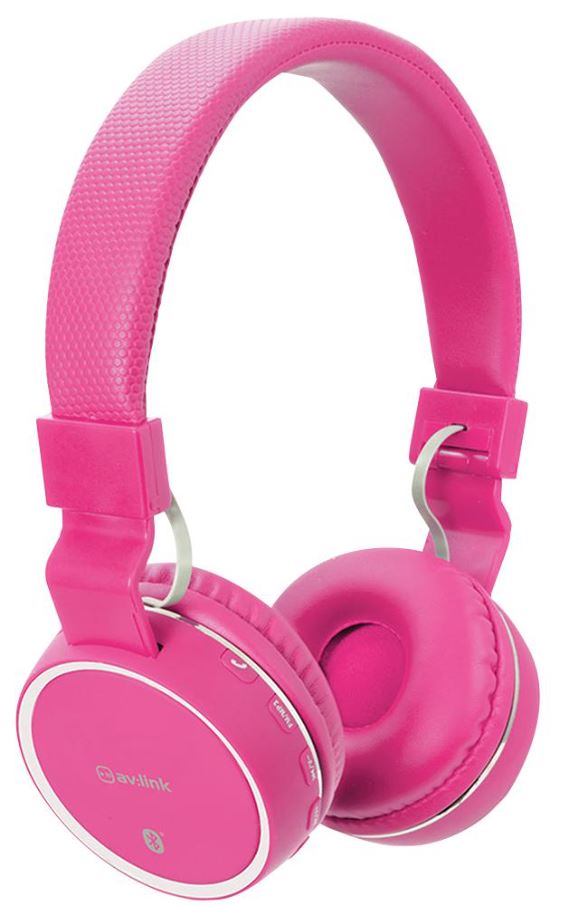 AV:LINK - Fon Telinga Bluetooth Tanpa Wayar PBH10, Pink