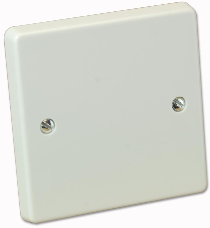 Crabtree 1 Gang Blank Plate, White, 86x86mm