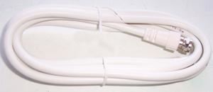 PRO SIGNAL F Plug naar Coax Plug Satellietkabel, RG59 75 Ohm, 2m Wit