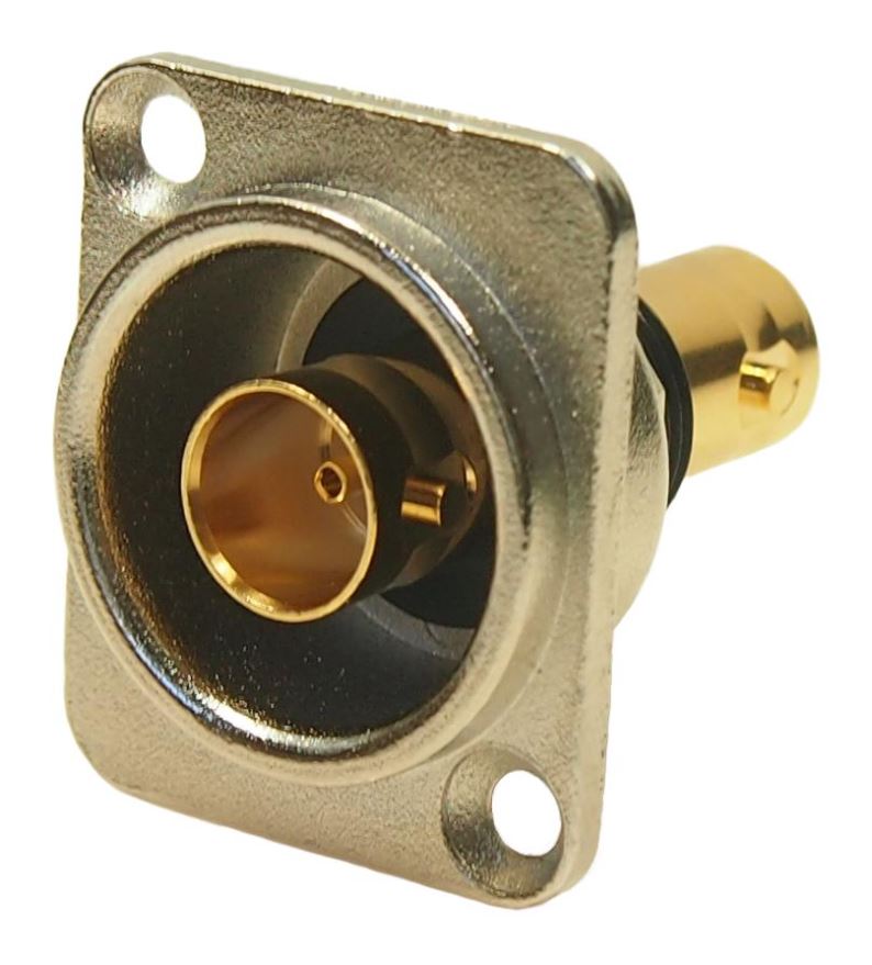 CLIFF ELECTRONIC COMPONENTS - 鍍金 BNC 75 歐姆 插座對 BNC 75 歐姆 插座, 12GHz, 4K面板安裝直通連接器