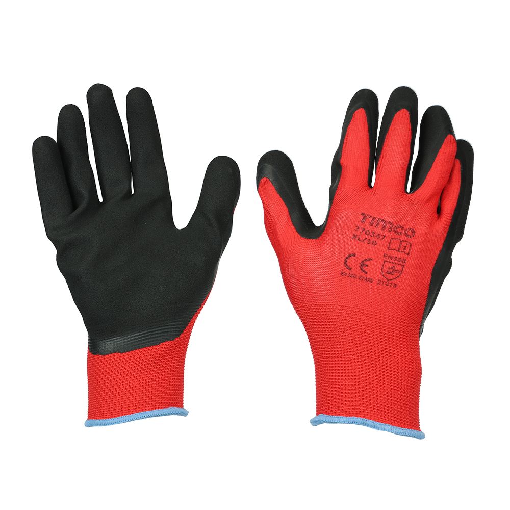 Timco - Γάντια Toughlight Grip με Επικάλυψη Σανδάλου Λάτεξ, XL