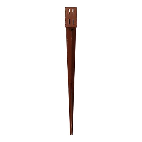 Timco Drive in Post Spike, Quick Fit, Oxide Red, 75 x 600mm