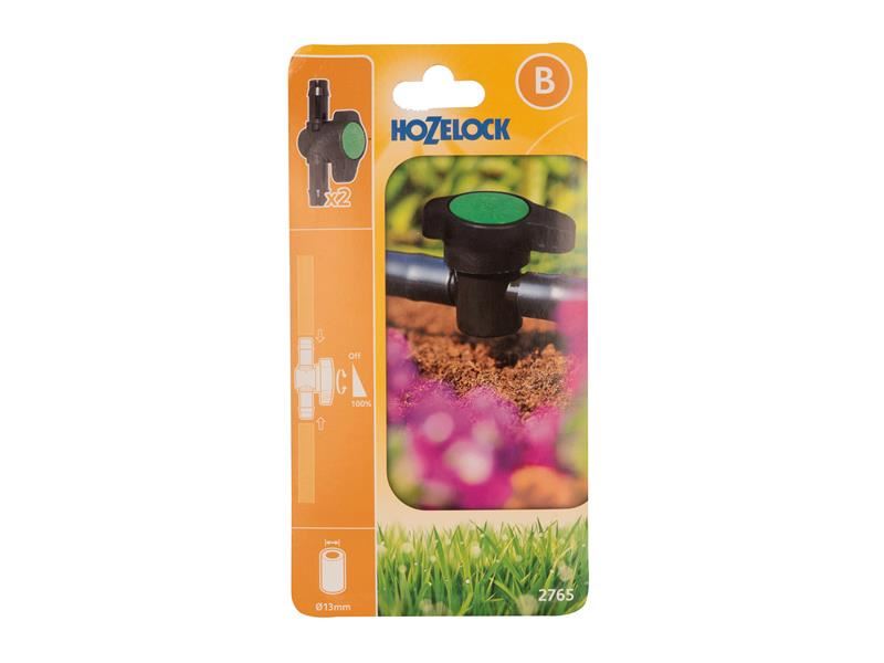 Hozelock 2765 Flow Control Valve, 13mm, Pack of 2