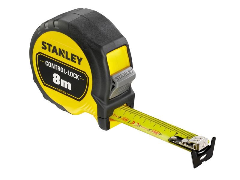 STANLEY CONTROL-LOCK Pocket Tape Measure 8m x 25mm (Metric)