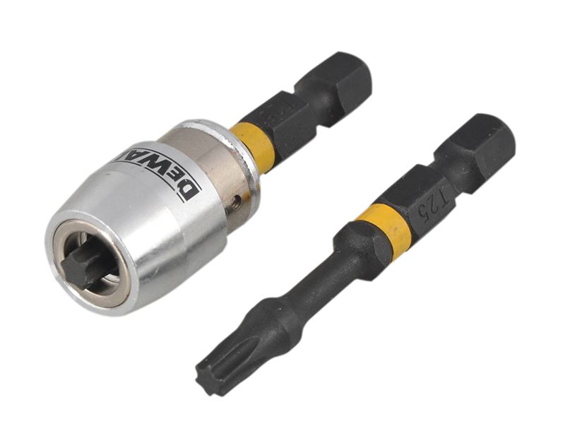 Dewalt 衝擊扭力螺絲批頭 TX25 x 50mm (x2) 及磁性鎖套