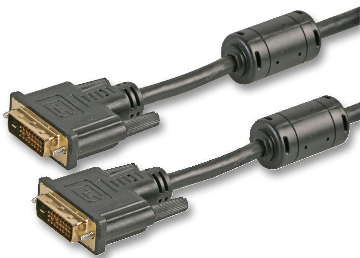 PRO SIGNAL DVI-D Dual Link Male to Male Lead, 5m Black