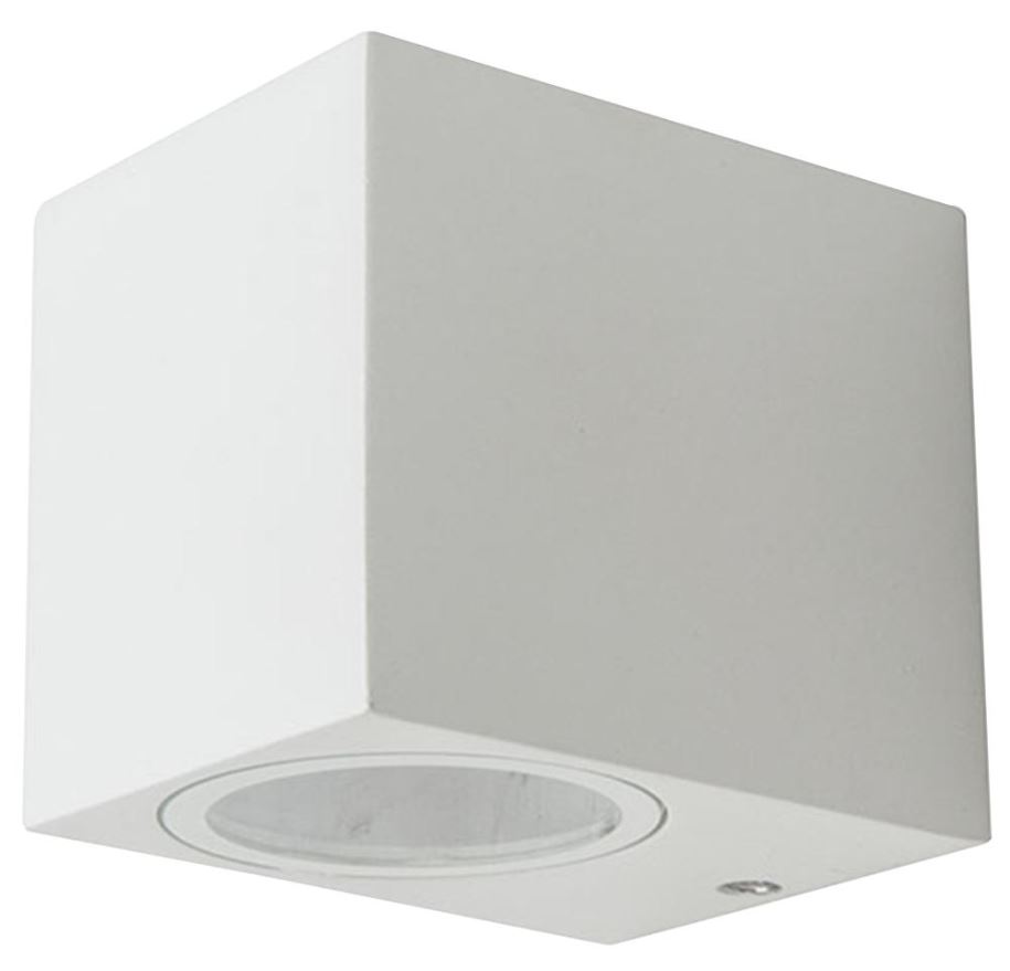 V-TAC Luminária de Parede Quadrada Branca, GU10, IP44, 240V
