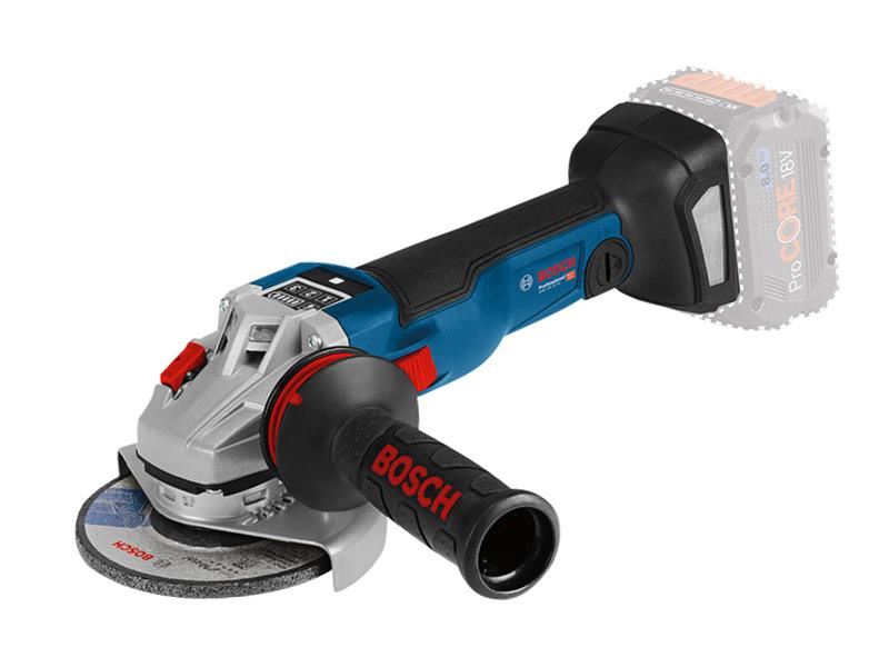 Bosch GWS 18V-10 SC 125mm Haakse Slijpmachine, 18V Bare Unit