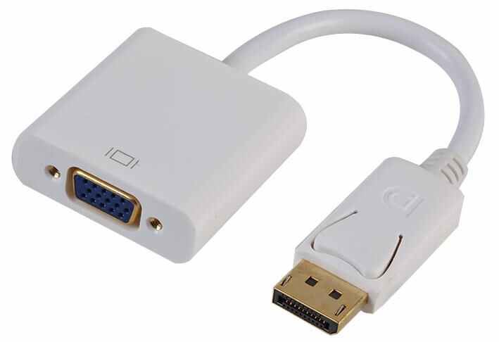 PRO SIGNAL DisplayPort to VGA Adapter with Gold Plated Contacts, 20cm