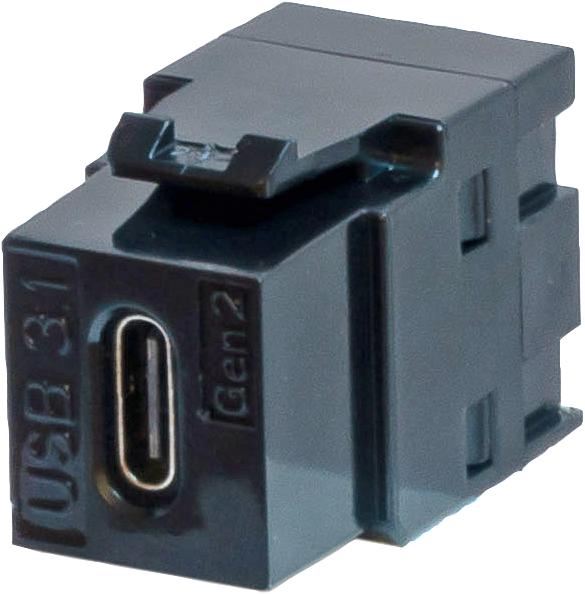TUK USB 3.1 C Γυναικείο-προς-Γυναικείο Keystone Σύνδεσης, Μαύρο