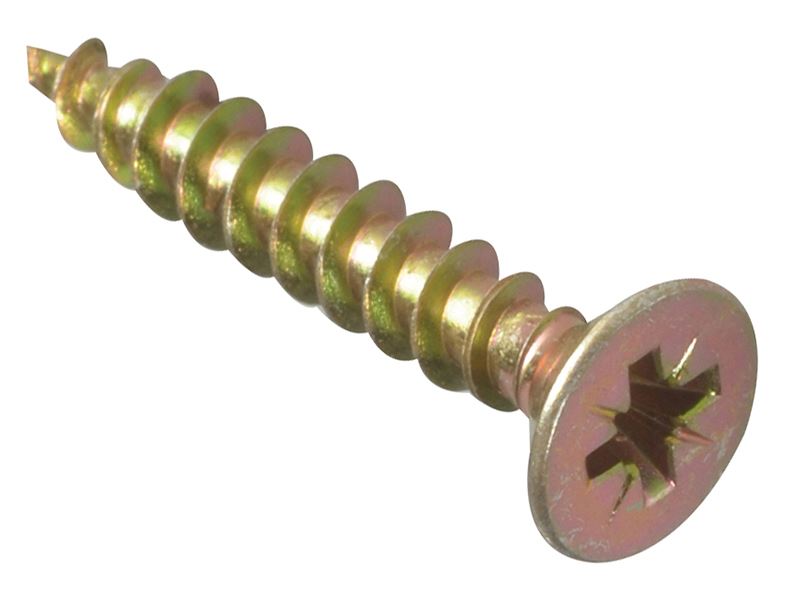 ForgeFix Multi-Purpose Pozi Screws, CSK ST ZYP 5.0 x 25mm, Box of 200