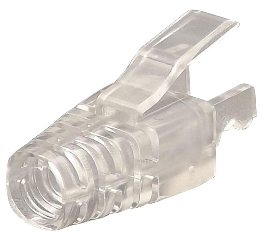 SPEEDY RJ45 Cat6 Strain Relief Boots, Pack of 100, Polycarbonate