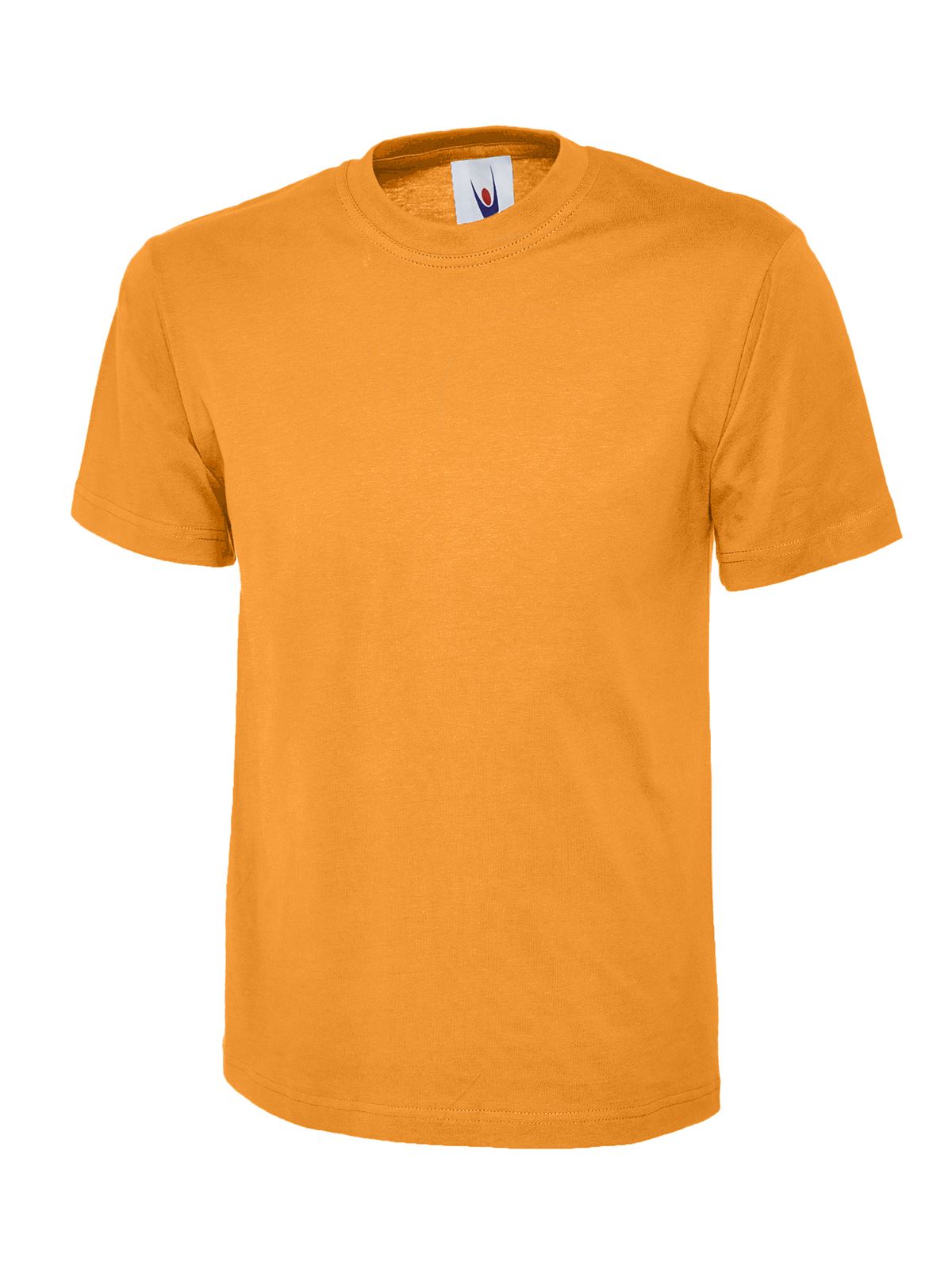 Uneek Unisex Classic T-Shirt, 100% Cotton, Orange, 5XL