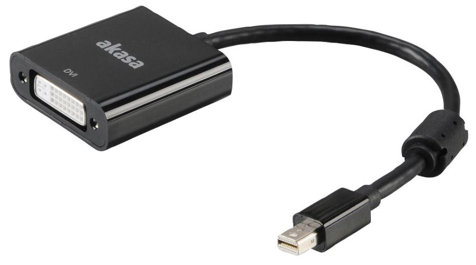 AKASA Mini DisplayPort naar 4K DVI-D Adapter, Actief, 200mm