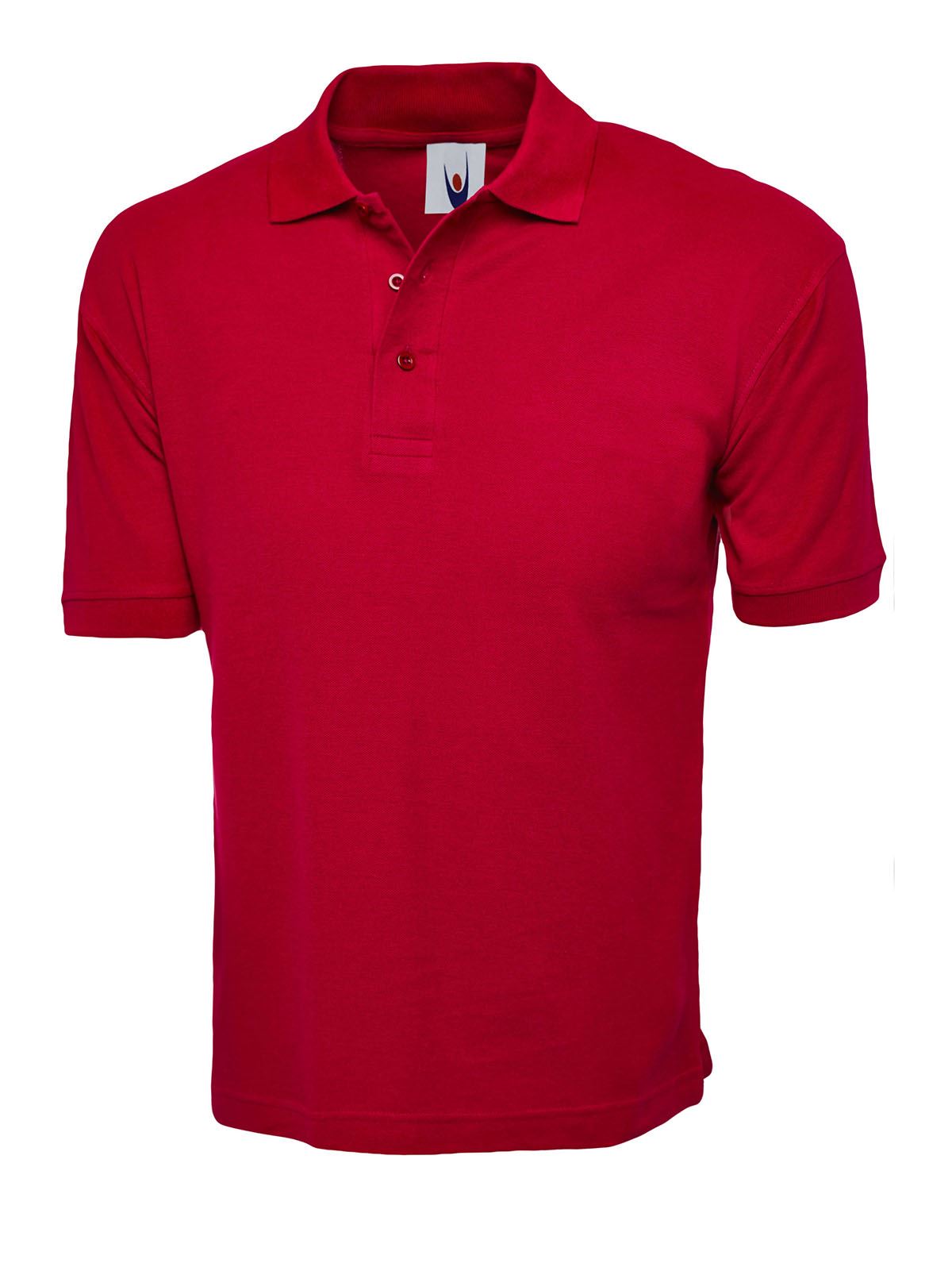 Uneek Unisex Cotton Rich Polo Shirt - Red - Size 3XL
