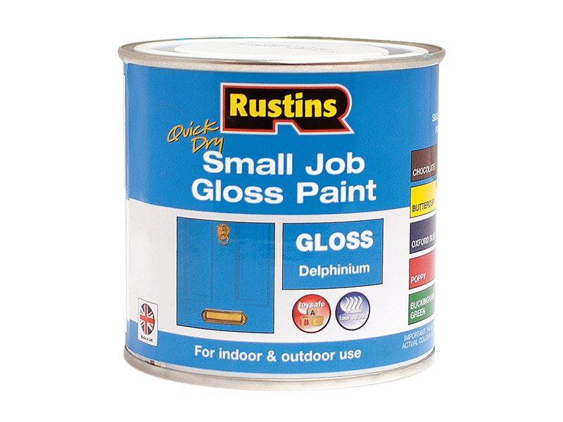 Rustins Quick Dry Gloss Paint - Delphinium, 250ml
