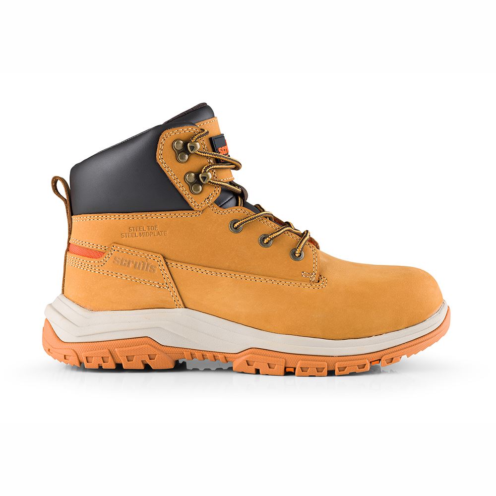 Scruffs Ridge Safety Boots, Tan, Steel Toecap, Size 7 (UK)