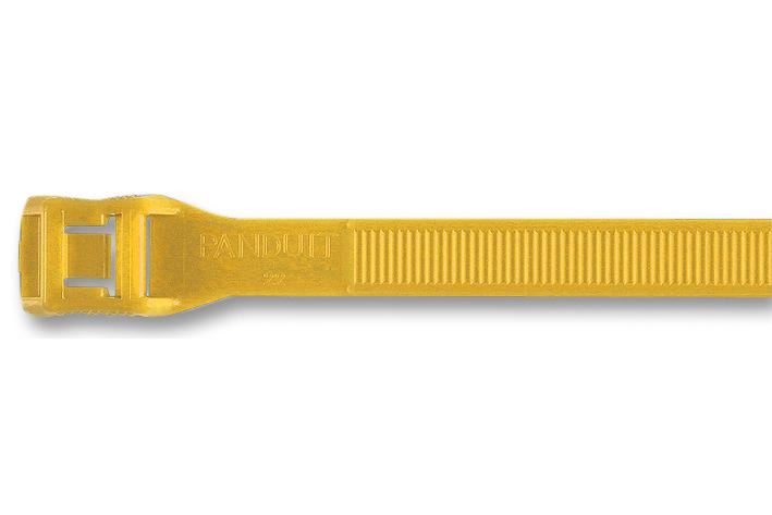 PANDUIT Attaches-fil Belt-Ty Bas Profil, 8.9x358mm Jaune, Lot de 100