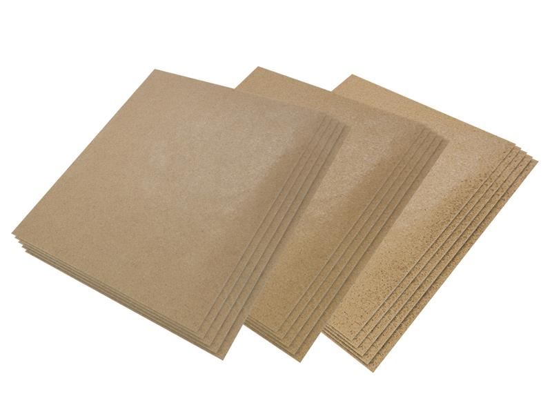 Faithfull Χαρτί Γυαλόχαρτο 230x280mm Σετ με 15 Φύλλων Διάφορων Κοκκοπαρασήμων