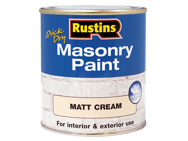 Rustins Snel Drogende Gevelverf Matt Crème 500ml