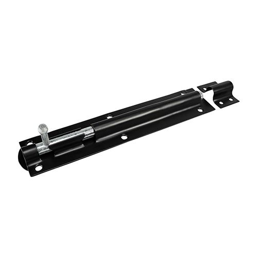 Fecho de Correr Reto Timco, Preto, Aço Carbono, 25 cm
