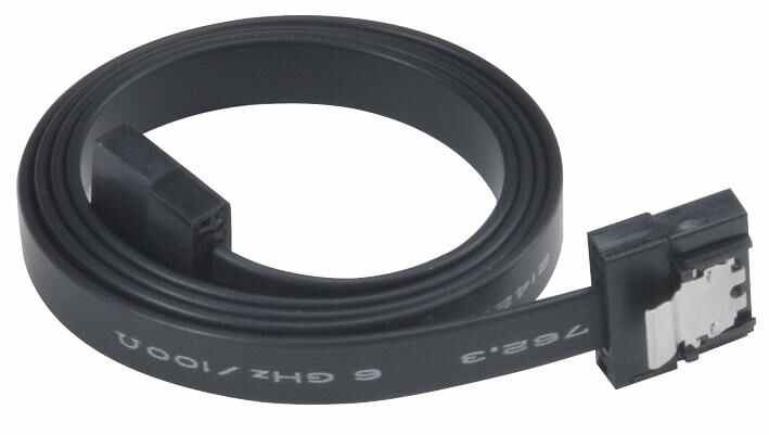AKASA Superslim Interne SATA 3.0 Datakabel, 15cm, Zwart
