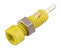 MC (MULTI CONTACT) Panel Mount Socket 2mm, 10A, Yellow (10 Pack)