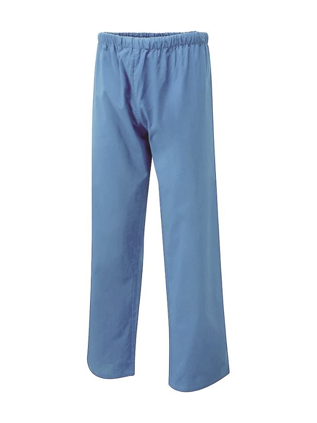 Uneek Unisex Scrub Trousers - Hospital Blue - 4XL