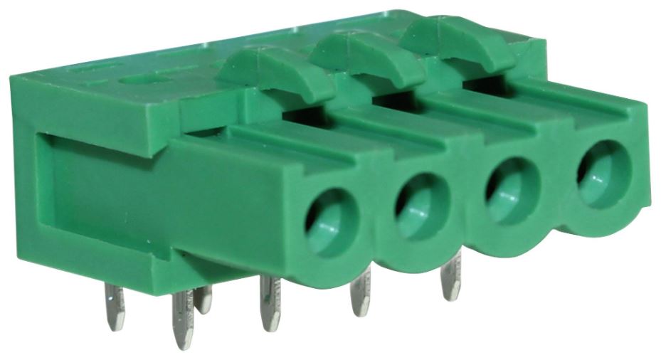 CAMDENBOSS Terminal de 4 Polos Invertido, 5.08mm, 15A