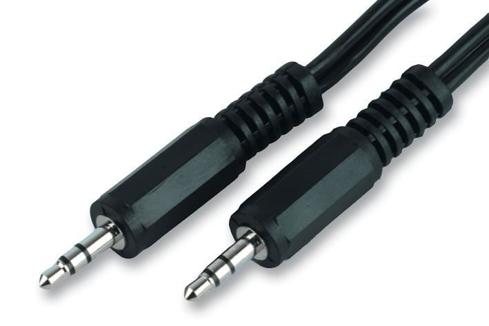 PRO SIGNAL 3.5mm Stereo Jack Plug to Plug Lead, 2m, Black