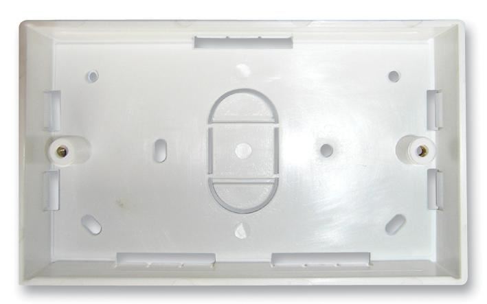 Pro Signal TUK Double Data Back Box, White, 32mm