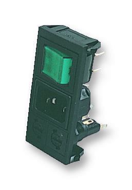 BULGIN IEC C14 Entrada de Alimentación, Conmutable y Fusible, 10A 250V