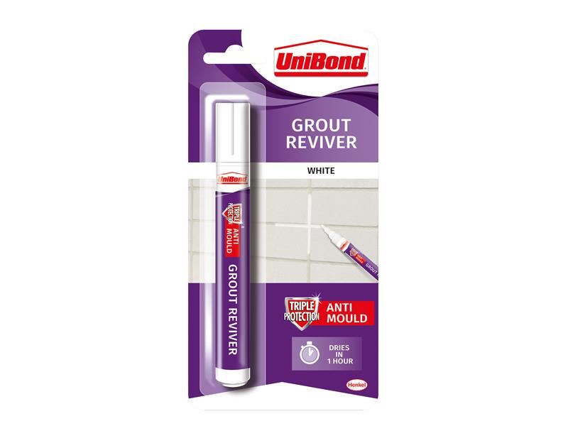 UniBond Grout Reviver Pen, White, 7ml