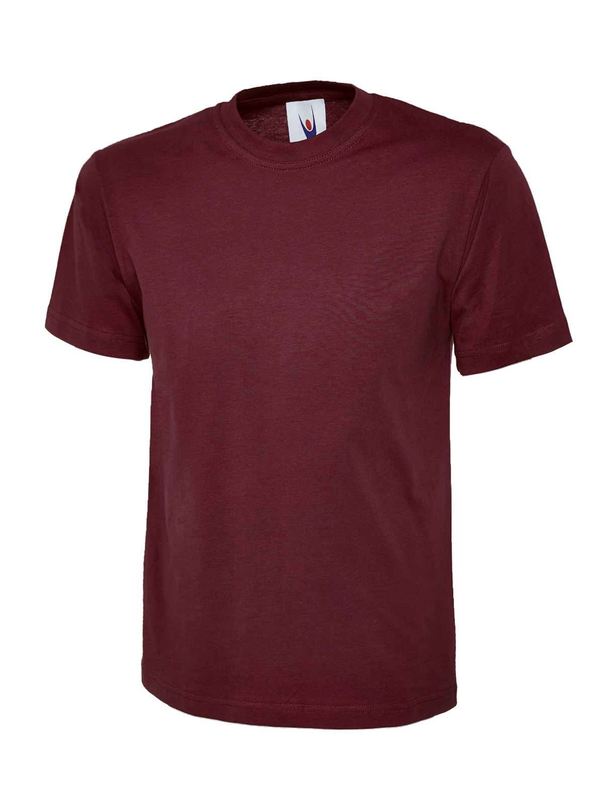 Uneek Unisex Klassisches T-Shirt - Reaktiv gefärbt - Kastanienbraun - Größe XS