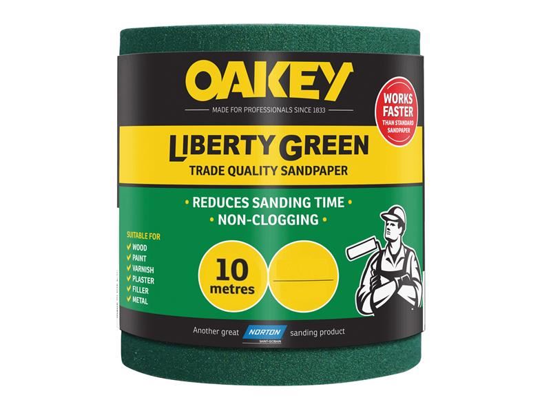 Oakey Liberty Green brusný pás 115mm x 10m, velmi hrubý 40G