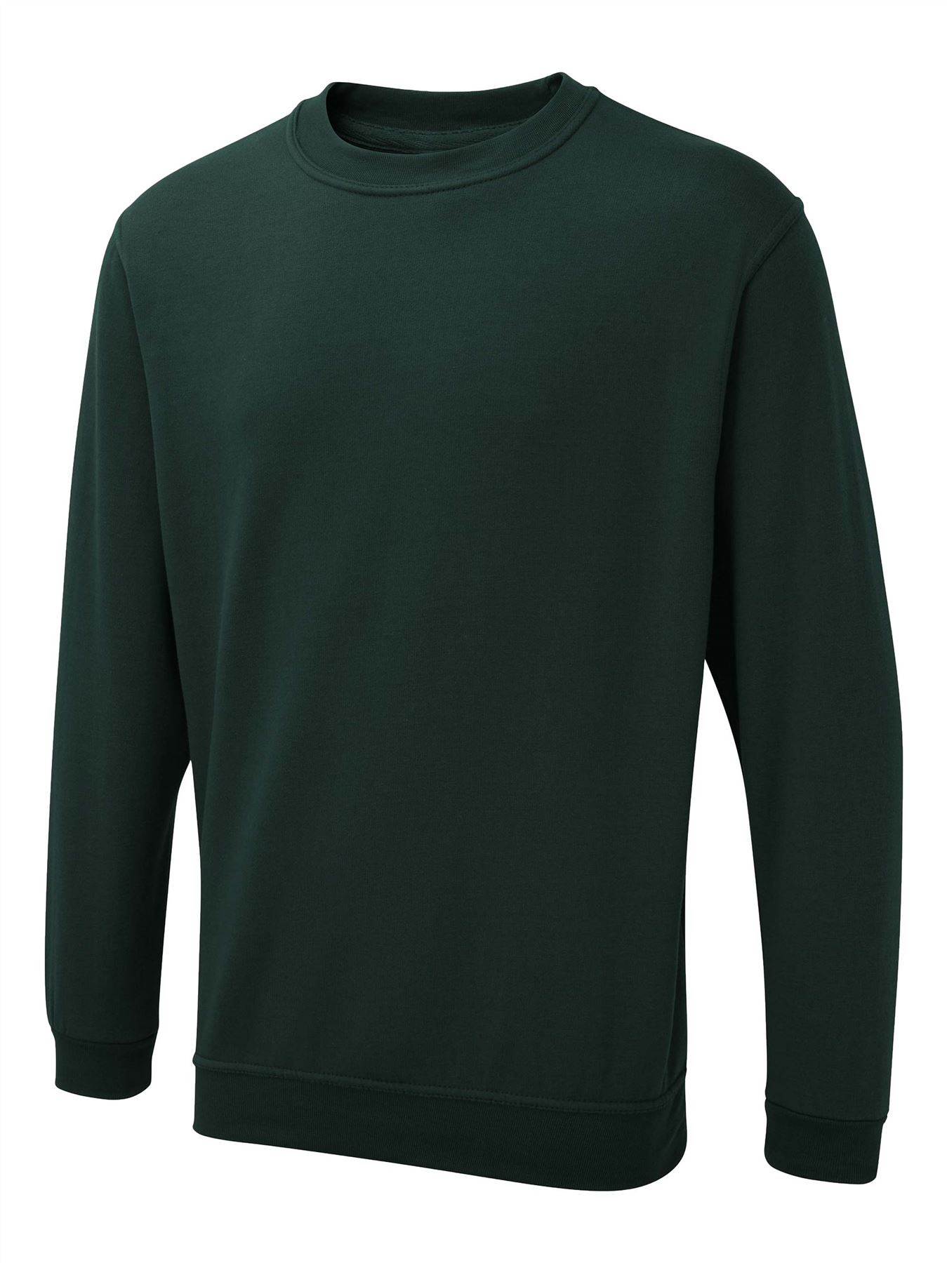 Uneek Unisex UX Sweatshirt - 50% Polyester 50% Cotton - Bottle Green - Size L
