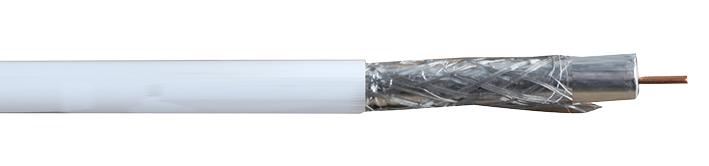PRO ELEC RG6U Coaxiale Kabel, Wit, 100m, 75 Ohm