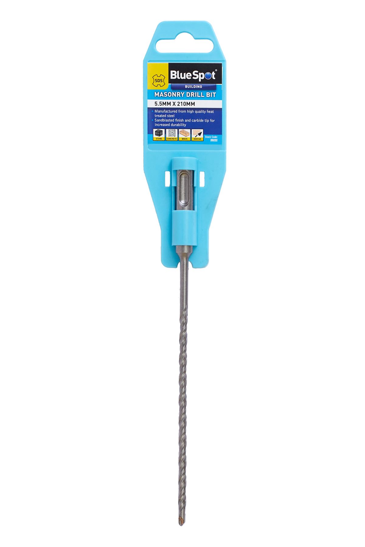 Blue Spot SDS Τρυπάνι Τσιμέντο - 5.5mm x 210mm, Καρβιδική Ακίδα