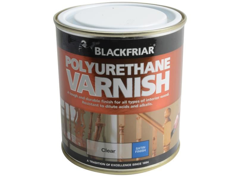 Blackfriar P100 Clear Satin Polyurethane Varnish, 500ml