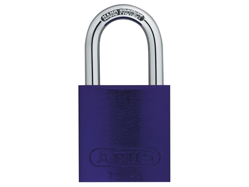 ABUS 72/40mm Aluminium Padlock - Violet, Keyed Alike TT04072