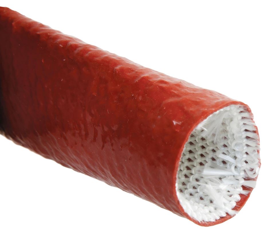 SLEEVE IT Vuurvast Beschermhoes, 32mm, Glasvezel, Rood, 1m