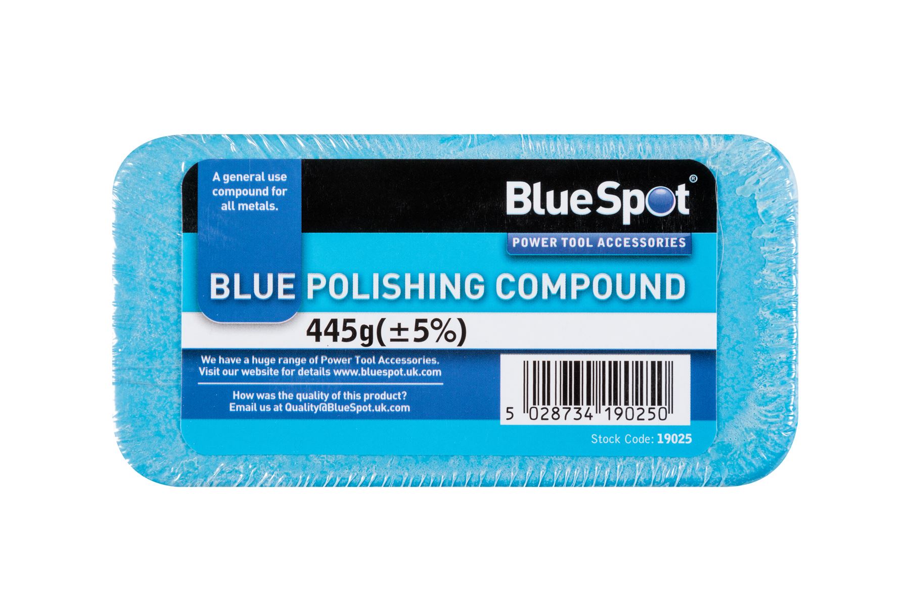 Blue Spot Tools Blue Polishing Compound for Metals, 500g