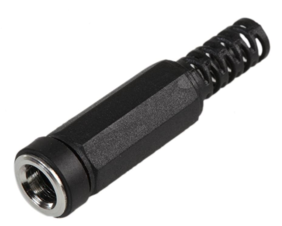 PRO SIGNAL 2.1mm Inline DC Socket with Strain Relief