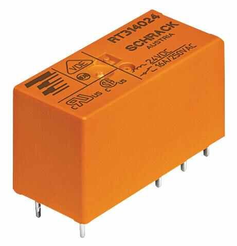 SCHRACK TE Connectivity relé na DPS, DPDT, 115V AC, 8A
