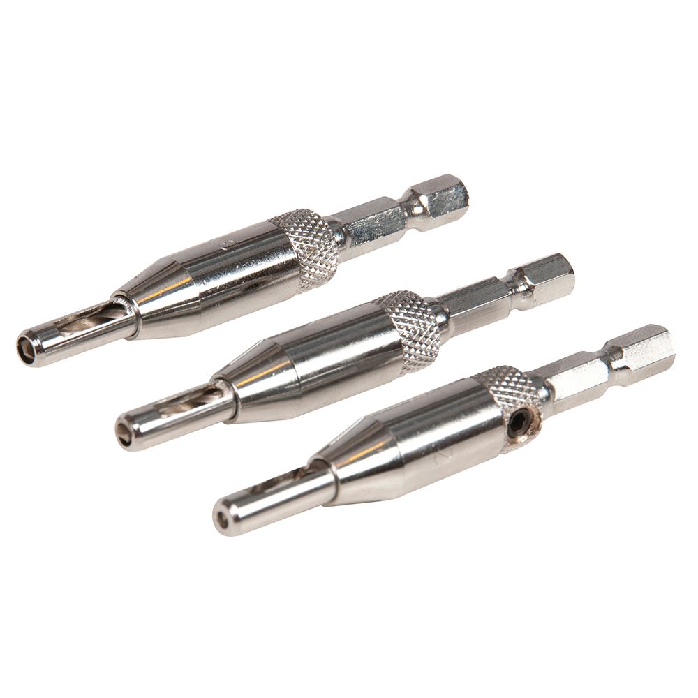 Juego de Brocas para Bisagras Silverline, 3 Piezas, 2mm, 2.8mm y 3.6mm
